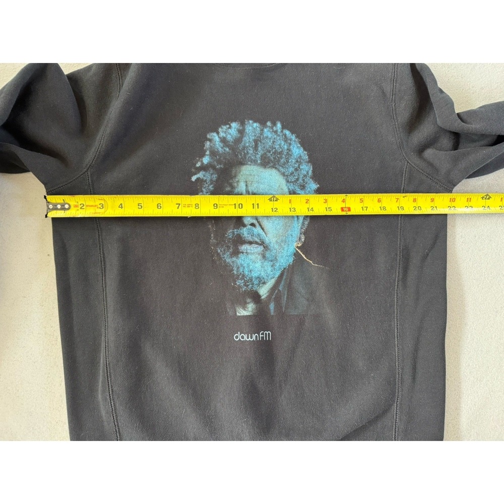 XO The Weeknd Dawn FM Mens S Album Graphic Sweatshirt Black Crewneck Merch - Picture 7 of 9